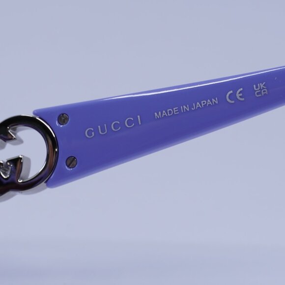 Gucci GG1692SA 004 Sunglasses Violet Square Frame, Violet Lenses